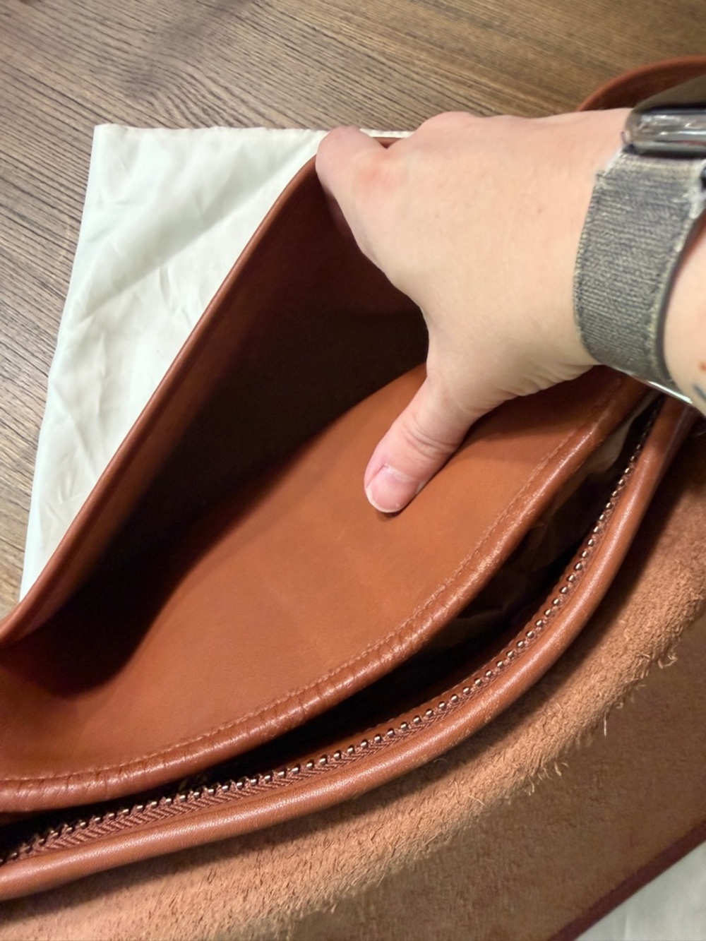Coach Tan/Brown Leather Crossbody Bag - Picture 10 of 15